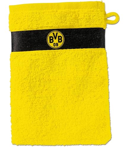 Officiële Dortmund Merchandise Borussia Dortmund BVB 19801300 - BVB Embleem Douchehanddoek, Katoen Voetbal Handdoek Met Logo Officiële Dortmund Merchandise Borussia Dortmund BVB 19801300 - BVB Embleem Douchehanddoek, Katoen Voetbal Handdoek Met Logo