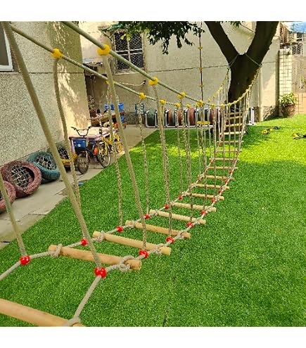 HyperMotion HYP23 Kit Escalade Enfants 12 Prises + 6 Sangles Cliquets – Escalade Arbre Jardin, Charge Max 91 Kg, Activité Plein Air Sensorielle