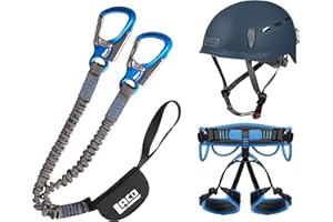 LACD Klettersteigset Pro EVO 3.0 + Klettergurt Start 2.0 Größe M + Helm Protector 2.0 midnight navy