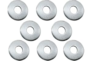 MMBSHOP M4 BZP Washers (4mm x 9mm) Din 125A Specification Bright Zinc Plated Alloy Steel Washers (25, M4)