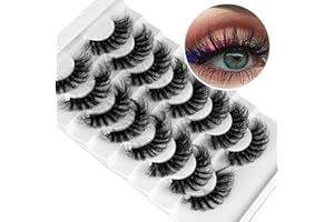 LEIPPLE Faux Cils 8 Paires- 8D Faux Cils Naturel à la Main Ultra-Minces Cils Professionnel Cils Noir Réutilisables (QZ-02)