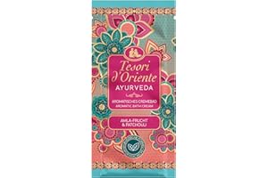 TESORI D'ORIENTE Bain de crème « Ayurveda » - Bain crème aromatique aux fruits d'amla et au patchouli - Bain crème pour soins du corps - Rituel de bien-être pour le corps et les sens - 40 ml