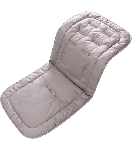 MIMUSELINA Colchoneta Silla Paseo Universal para Bebé en 100% Algodón OEKO- TEX | Funda Carrito Bebe Verano e Invierno, Transpirable y Lavable | Colchoneta Carro Bebe 34×84 cm | Hecha en Portugal