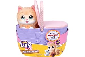 Little Live Pets - Mama Suprise Kitty Playset - Interactive Animal Figure for children 5+ years