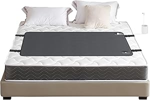 Kaoudt Grounding Mat - Earthing Mat UK for Sleep, Stress and Pain Relief, 68cm * 150cm Grounding Bed Sheet with Non-Slip Backing and Grounding Cord for Wellness, Premium Carbon-Infused Vegan Leather