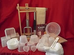 Großes Käsereiset mit Käsepresse, für Frisch-, Weich-, u.Schnittkäse