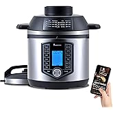 MasterPro FryCook Hot Air Fryer, Fryer and Pressure Cooker, 1500 W, Programmable Pressure Cooker, with 44 Automatic Functions