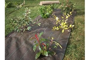 VILMORIN - Toile de Paillage Tissée 1,05 m x 20 m - En Polypropylène 90 g/m² - Favorise la Croissance des Fleurs, Haies, Arbustes - Stoppe les Mauvaises Herbes - Limite l'Arrosage - Protège le Sol