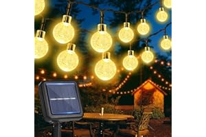 litren Catena Luminosa Esterno Solare Luce Calda 32 LED 8.4M/27.56Ft 8 Modalità IP65 Impermeabile Solare Luci Da Esterno Giardino