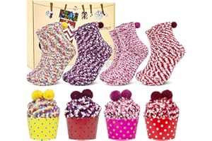 YSense Snug Donna Regalo Inverno Calze Calzini Natalizi Ragazza Cupcake Calzini Termici Divertenti Accessori