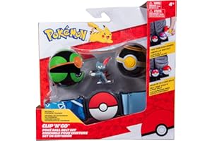 Pokèmon Clip 'N' Go Poke Ball Belt Set Dusk Ball, Luxury Ball, and Sneasel Wave 11 PKW2719