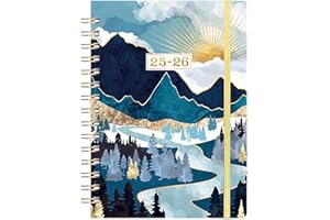 COLORAGE Academic Diary 2025-2026 - Diary 2025-2026 from August 2025 to July 2026, A5 Diary Week to View, 21.5 x15.5 x1.5 cm, blue