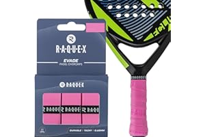 Raquex Surgrip Evade pour Raquettes de Padel — 10 Couleurs — Paquet de 3 surgrips, 0,65 mm d'épaisseur — Surgrip antidérapant Absorbant et légèrement adhésif pour Raquettes de Padel ou de Pickleball