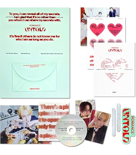 55Pcs ENHYPEN Photo Cartes ROMANCE : UNTOLD ENHYPEN Nouvel Album Cartes Merch Cards Photocards Set Cadeau Pour Fans(RU-2