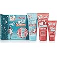 Dirty Works In For A Treat, The Essentials Beauty Kit, Body Wash, Body Butter and Hand Cream Gift Set with Satin Wash Bag, 2 x 200ml, 1 x 75ml