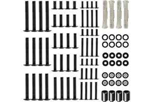 ELIVED Uniwersalny zestaw śrub VESA do montażu telewizora, zestaw sprzętowy pasuje do większości telewizorów lub monitorów do 80 cali, zawiera śruby M4, M5, M6, M8, elementy dystansowe, podkładki