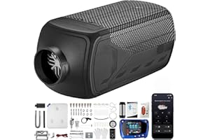 ‎REDRIVER Redriver 8KW Dieselheizung with Bluetooth,12V/24V Air Heater, 0.1-0.25L/h,10 Min Schnellaufheizung, Timer, Überhitzungsschutz, Leise Heizung, LCD-Display, Fernbedienung, für Auto, LKW, Wohnmobil, Boot