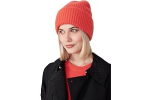 Style & Republic Kaschmir-Chunky Beanie Damen aus 100% Cashmere, Lang und großzügig geschnitten - Dein kuscheliger Premium Strick-Mütze für stilvolle Herbst- & Winter-Momente