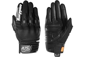 Furygan Jet D3O & Evo - Gants de Moto Homme - Paume 100% Cuir - Confort - Gants d'été - Respirant & Léger - Compatibles écrans - Touch Screen