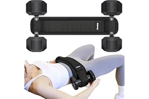 Hip Thrust Belt, Balency Hip Thrust Belt for Dumbbells Heavy, Booty Belt for Hip Thrust, Slip-Resistant Padding Hip Thrust Belt for Gym or Home Workouts, Hip Thrust Band for Dumbbell Kettlebell Plate