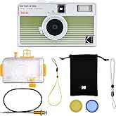 KODAK EKTAR H35N Yarım &Ccedil;er&ccedil;eve Film Kamera Premium Kiti,35mm Yeniden Kullanılabilir,Su Ge&ccedil;irmez Kılıf,Kablo &Ccedil;ıkarıcı,Renk Fil