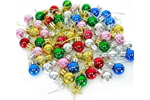 Eastlion 1 opakowanie z 30 elementami wielokolorowymi świąteczne dekoracje dekoracje akcesoria bombki świąteczne do domu, dekoracja choinkowa