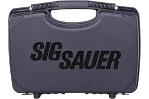 Sig Sauer Pistolenkoffer Waffenkoffer mit Formschnitt Pistole Kurzwaffe mit Magazin Transportkoffer Hartschale abschließbar Schaumstoff Koffer Schutzkoffer