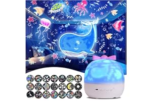 IFUNLONG Kids Night Light Projector,21 Sets of Films, Night Lights for Kids, Star Galaxy Projector, Bedroom, Ceiling, Star Projector with 360 Rotating for Boys and Girls, Birthday, Christmas Gifts, Room Decor