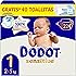 Dodot Sensitive Baby Diapers, Size 1 (2-5 kg), 224 Nappies + Gift of 40 Aqua Pure Wipes 99% Water, Up to 12 h Anti-Leak Prote