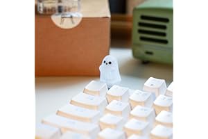 REDQIN Artisan Tastenkappen – Niedliche Geister-Tastenkappen glänzen durch Tastenkappen, Kunstharz-Tastenkappen, benutzerdefinierte Tastenkappen, handgemachte Tastenkappe für mechanische