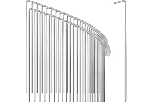 com-four® piquets de Tente 72x en Acier - piquets Extra épais pour Le Camping et l'extérieur - idéal pour Les sols normaux et durs - Ø 5 mm