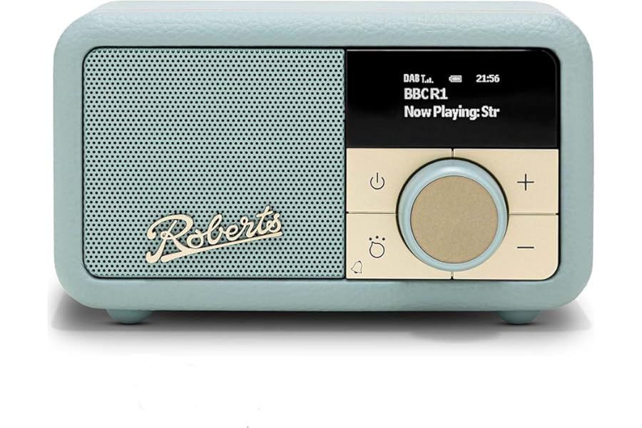 Roberts Revival PETITE2 FM/DAB/DAB+ Digital Radio with Bluetooth, Duck Egg