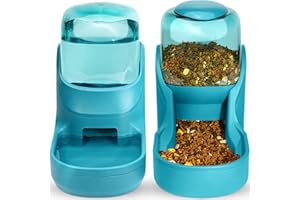 XINGCHENG-SPORT Automatischer Futterautomat Kleine & Mittlere Haustiere Automatischer Futter- und Tränkesatz 3.8L, Reisefutterautomat und Wasserspender für Hunde Katzen Haustiere Tiere