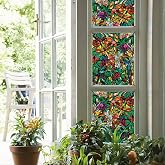 dc-fix 346-0647-4PK Self Adhesive Privacy Glass Window Film, Spring Chapel/Tulia, 43 cm x 198 cm Roll, Package of 4