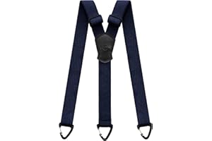 Kohentact Bretelle per Uomo Extra Resistente 3,8 cm – Ideali per Pantaloni da Lavoro, Sci e Salopette, con 3 Passanti a Bottone e Indossabili Sotto i Vestiti