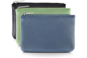 simarro 3 stycken miniplånbok damer, läder miniplånbok damer liten och kort storlek plånbok myntpåse portmonnä PU plånbok myntbörs plånbok för kvinnor barn, Svart blå