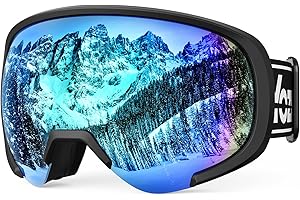 YOZISS OTG Skibrille für Herren Damen,Magnetische Snowboardbrille Anti-Beschlag & 100% UV-Schutz,OTG Skibrille Schneebrille für Skifahren & Wintersport