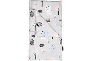 PinkZebra 3er Set Puppenbettwäsche für Puppen bis 43 cm, Puppenbettzeug 3-teilig, Decke + Kissen + Matratze, Puppenbettzeug mit Matratze für Puppenbett, aus Baumwolle, Bambi