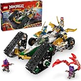 LEGO NINJAGO Ninja Ekibi Kombo Ara&ccedil; 71820, 9 Yaş ve &Uuml;zeri İ&ccedil;in Plan&ouml;r, Yarış Arabası ve 2 Motosiklet İ&ccedil;eren 4&rsquo;&uuml; 1 Arada Yarat
