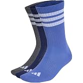 adidas Unisex Pack of 3 Pairs of Classic 3-Stripes Cushion Socks
