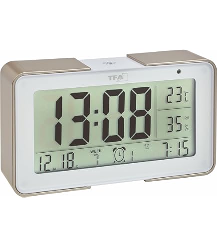 TFA Dostann Reloj De Pared Analógico Con Pantalla De 24 Horas, 60.3069