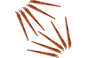 GRIZZLY TOOLS Accessori di ricambio per sega a batteria Parkside PASA 20-Li A1 IAN351743 Accessori per seghe a batteria Parkside Lame per sega a batteria, caricabatterie (10 lame per sega a sciabola per legno)