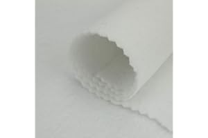 ALMACENES CASA ANGEL TELA FIELTRO ACRÍLICO COLORES LISOS 90cm DE ANCHO (BLANCO, 1 METRO)