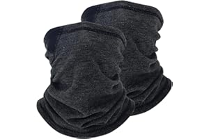 Shecret Pack 2 Bufandas Tubulares de Invierno Térmicas, Braga de Cuello para Hombre y Mujer, Bufanda Tubo Elástica, Braga de Cuello a Prueba de Viento para Correr, Senderismo, Ciclismo, Esquí, Moto