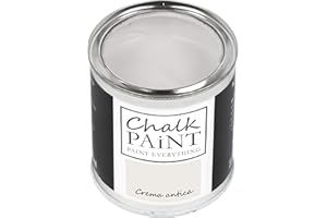 CHALK PAINT PAINT EVERYTHING Chalk Paint Everything® Crema Antica Kreidefarbe Wasserbasis für Alle Oberflächen einfach zu verarbeiten ohne schlechten Geruch - Chalk Paint Extra Matt (250 ml)