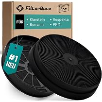 4 Aktivkohlefilter MIZ 0023 Für Respekta Dunstabzugshauben – 17,2 Cm Durchmesser, 3,5 Cm Stark
