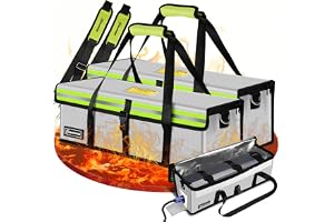 moveland E-cykel Batteriväska, 41 x 13 x 13 cm, med Laddningsport | 8 lager, trippel förslutning, tre justerbara innerremmar och reflexremsa för laddning, förvaring och transport