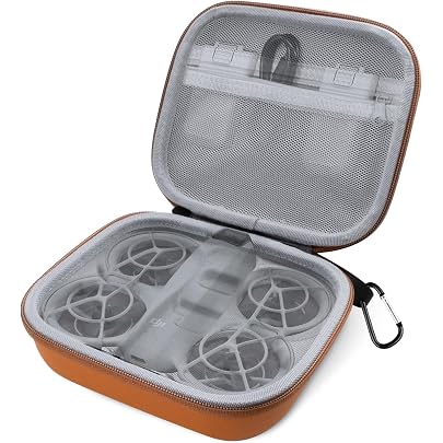 Custodia Da Trasporto Per Drone DJI Neo - LiLiTok Rigida Antiurto (21x16x6 Cm, Grigia, Con Spazio Per Accessori)