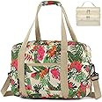 SPAHER Cabin Bag 40x30x20 Wizzair Tui Airways Cabin Luggage Foldable Travel Duffle Bag Carry On Bag Hand Luggage Small Under-seat Lightweight Holdall Handbag 25L with 1 Toiletry Cosmetic Bag