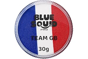 Blue Squid PRO Farba do twarzy, profesjonalna farba do twarzy i ciała na bazie wody, makijaż SFX, malowanie twarzy dla dzieci i dorosłych, do kostiumu, na Halloween, cosplay, kolor czerwony, biały i
